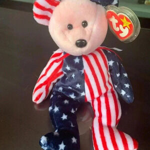 TY Fourth Of July Plush Bear